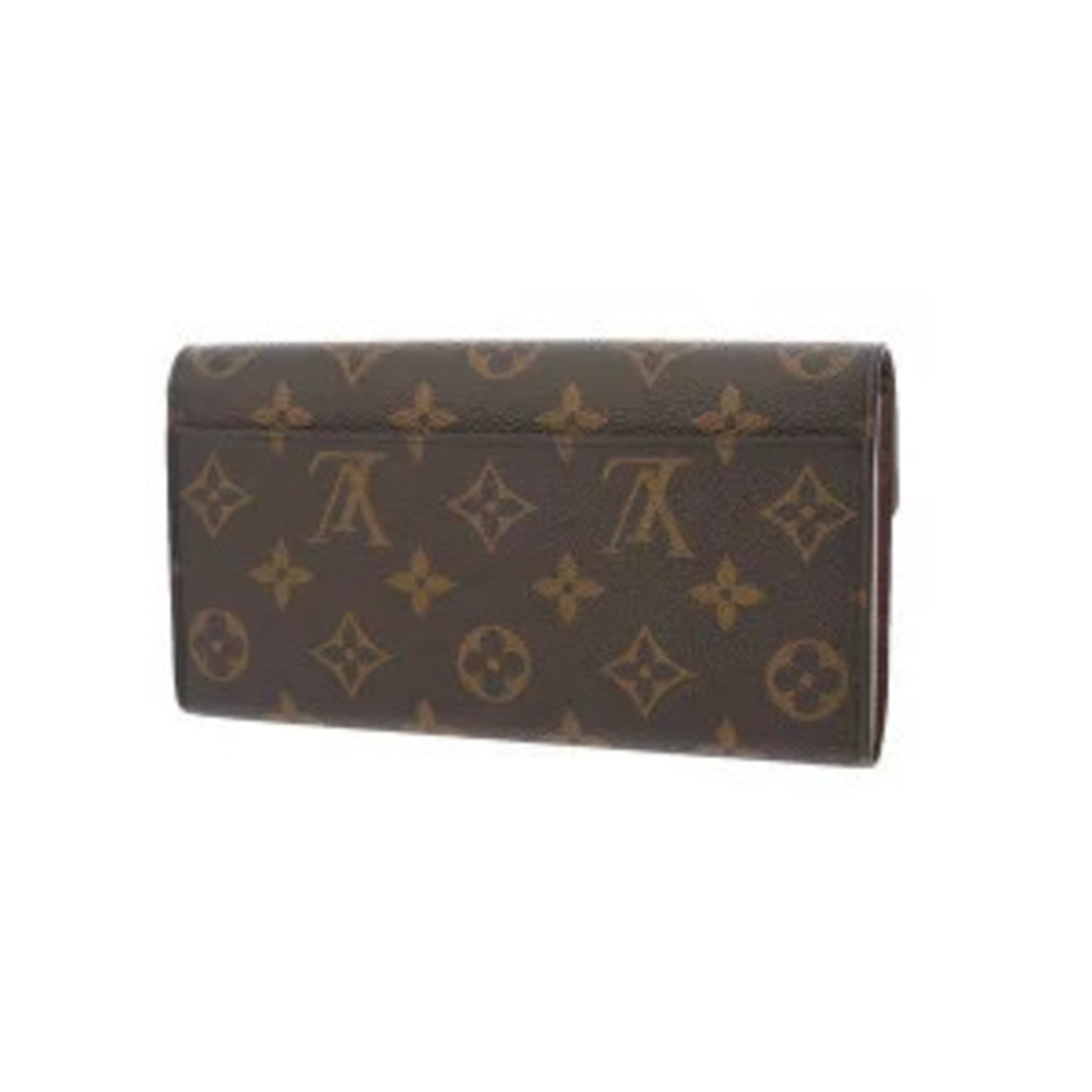 Louis Vuitton Brown Wallet Sarah Monogram Canvas Portefeuille Long Brown
